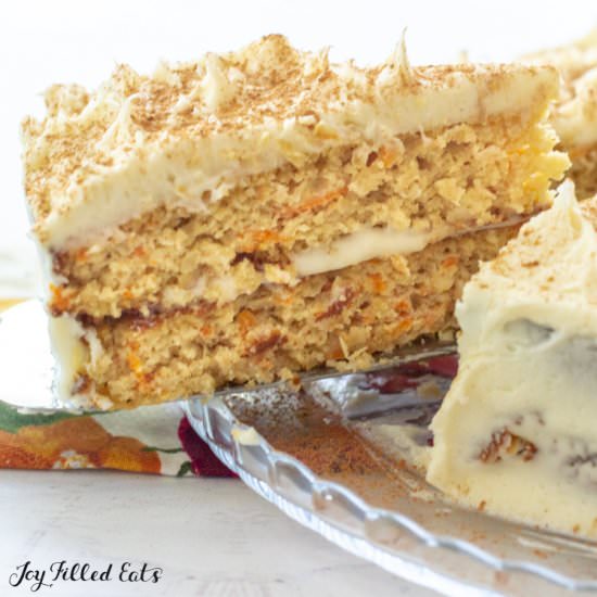 Keto Carrot Cake - Recipe photo by Joy Filled Eats