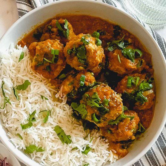 Chicken Meatball Tikka Masala - Recipe photo by Sweet Simple Masala