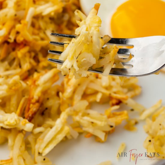 Air Fryer Hash Browns - Recipe photo by Air Fryer Eats
