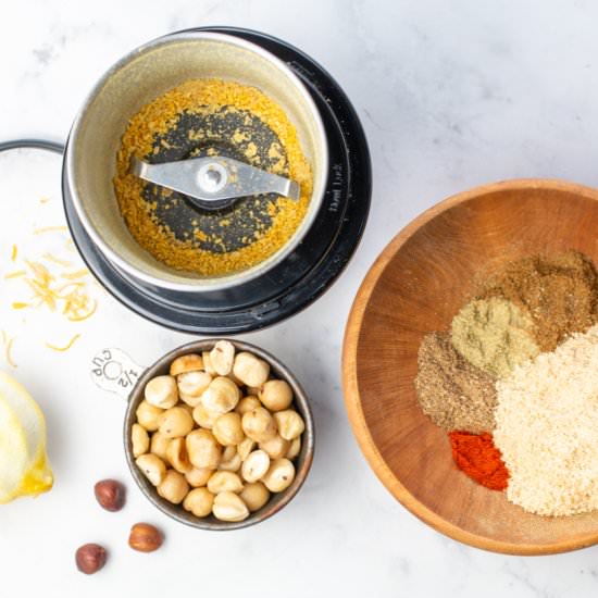 lemony Dukkah seasoning - Recipe photo by a zest for life