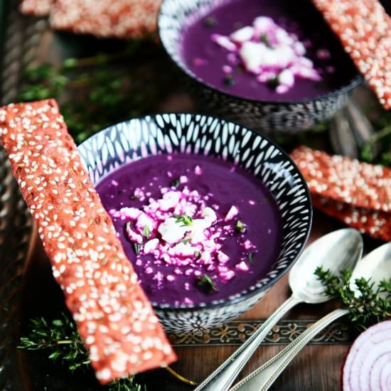 Purple Sweet Potato Soup - Recipe photo by angiesrecipes
