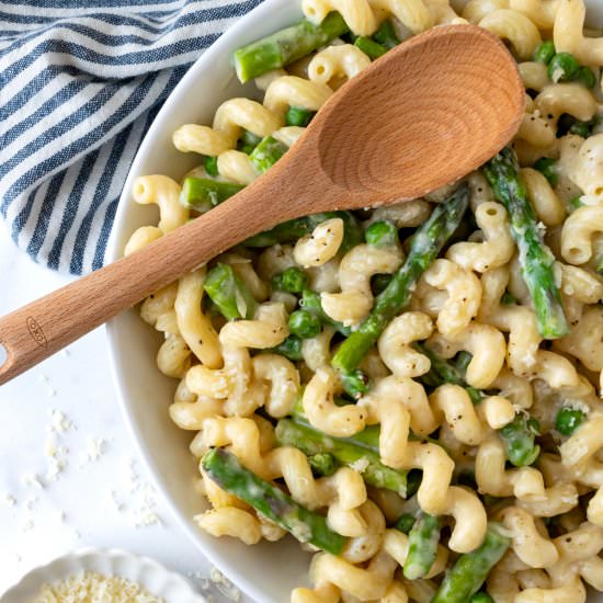Creamy Vegetable Pasta - Recipe photo by freshapron