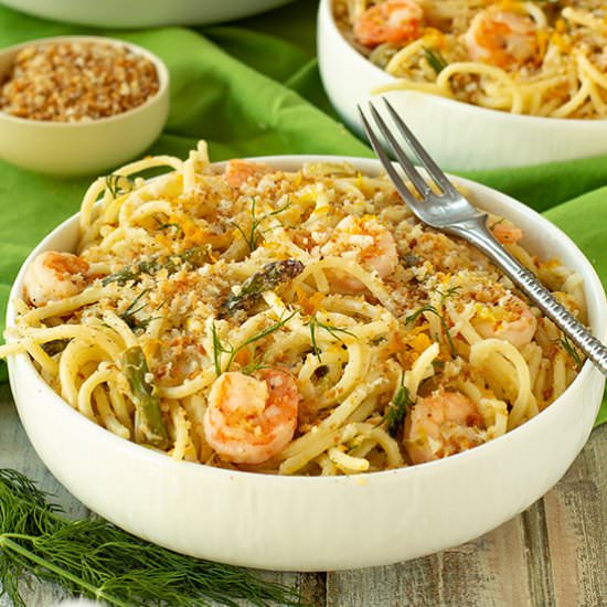Easy Garlic Lemon Shrimp Pasta - Recipe photo by tenpoundcakecompany