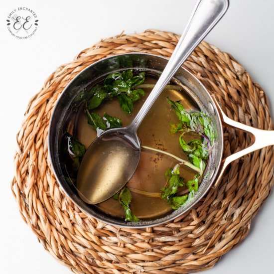 Mint Simple Syrup - Recipe photo by emilyenchanted