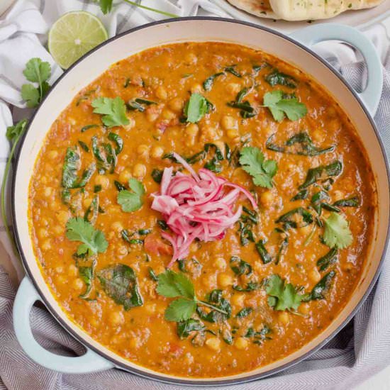 Chickpea & Spinach Curry - Recipe photo by joskitchenlarder