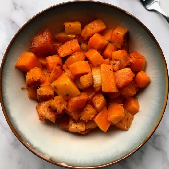 Sautéed Butternut Squash - Recipe photo by Nosh Nourish Wander