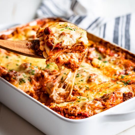 Gluten Free Lasagna - Recipe photo by Get Inspired Everyday