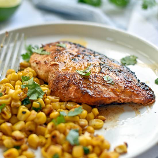 Southwest Skillet Blackened Chicken - Recipe photo by CallMePMc