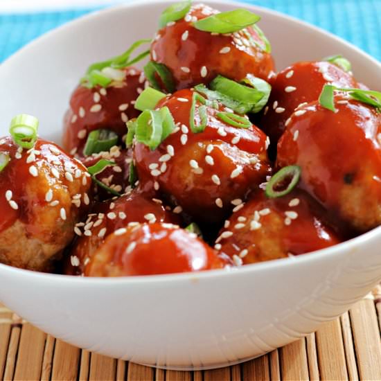 Asian Pork Meatballs - Recipe photo by ReneesKitchenAdventures