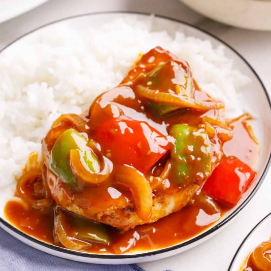 Sweet and Sour Pork Chops - Recipe photo by AllThingsMamma