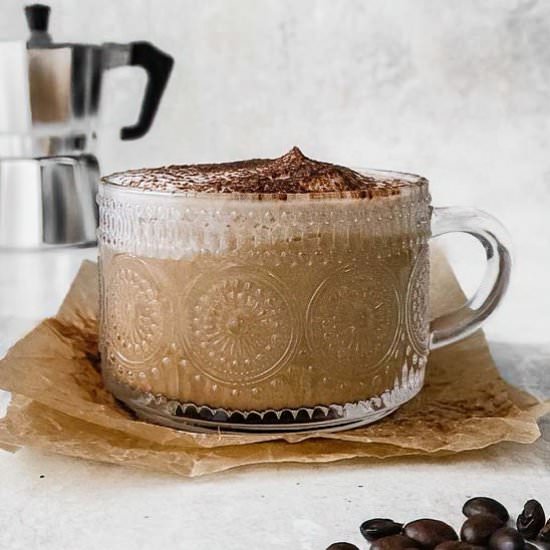 Almond Milk Latte - Recipe photo by The Real Food Geek