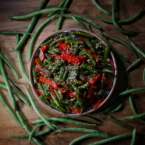 Thai Green Bean Stir Fry - Recipe photo by The Buslife Kitchen