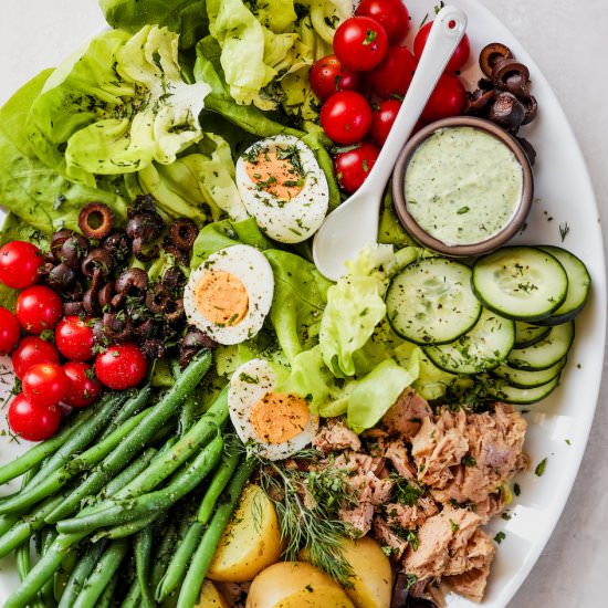 Easy French Niçoise salad - Recipe photo by cocoaandsaltfoodblog