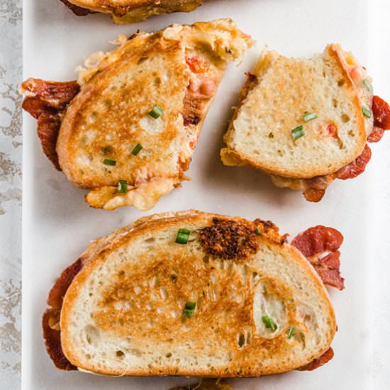 Pimento Grilled Cheese with Bacon - Recipe photo by quiet baking day