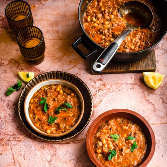 moroccan harira - Recipe photo by tiffinandteaofficial