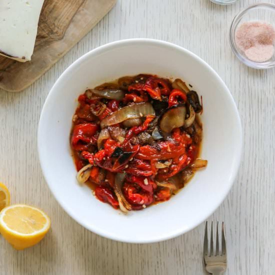Roasted Peppers and Onions Recipe - Recipe photo by Eatingworksnj