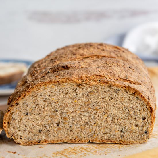 Seed and Grain Sourdough Loaf - Recipe photo by senseandedibility