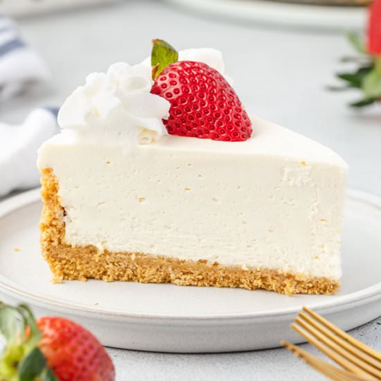 No-Bake Vanilla Cheesecake - Recipe photo by stateofdinner