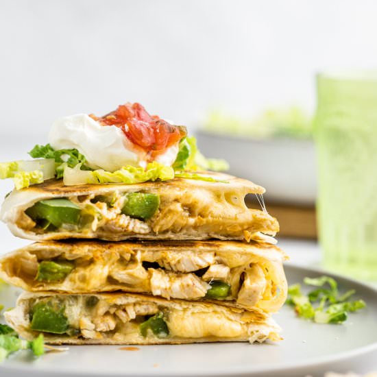 Chicken Fajita Quesadilla - Recipe photo by myeverydaytable