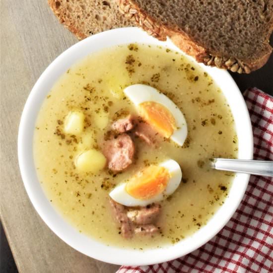 Polish Zurek Soup Recipe - Recipe photo by everydayhealthyrecipes