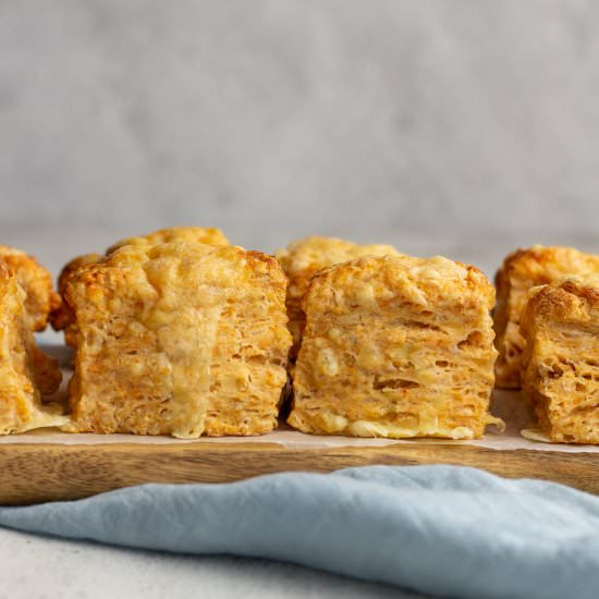 Light and Fluffy Cheese Scones - Recipe photo by saltyginger
