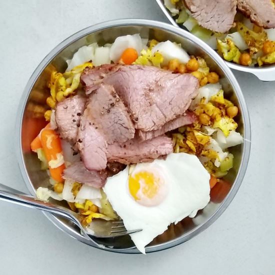 Beef Tri-Tip Protein Bowl - Recipe photo by escapetofood