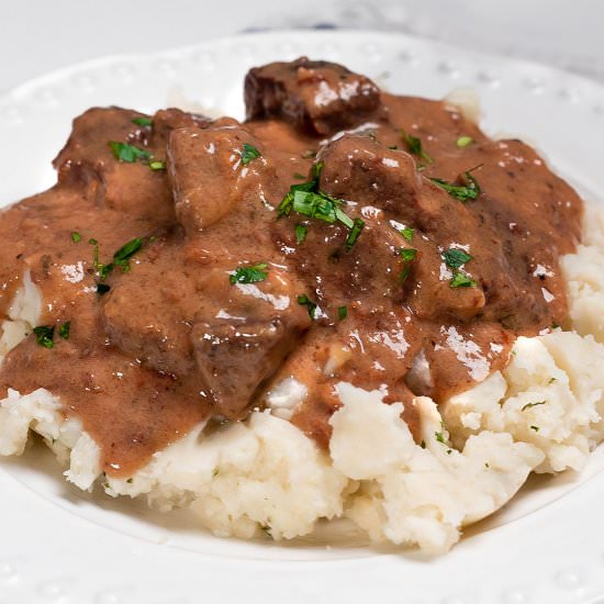 No Peek Beef Tips Recipe - Recipe photo by KeyToMyLime
