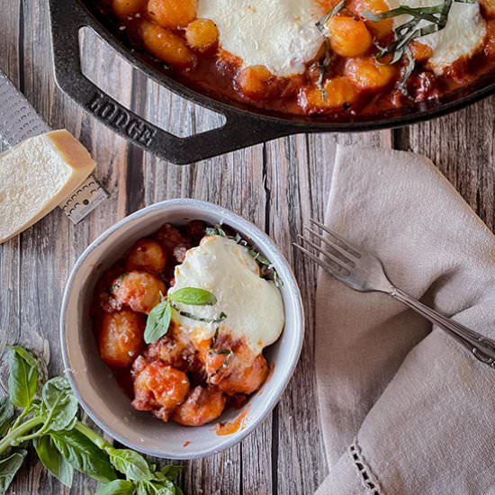 Baked Gnocchi with Sausage Ragu - Recipe photo by sipandsanity