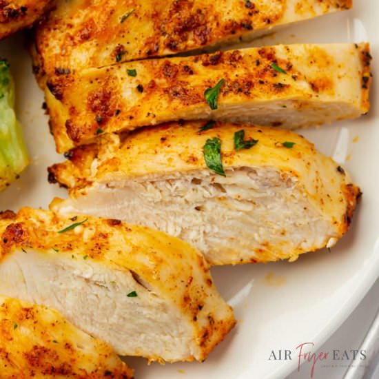 Frozen Chicken Breast Air Fryer - Recipe photo by Air Fryer Eats