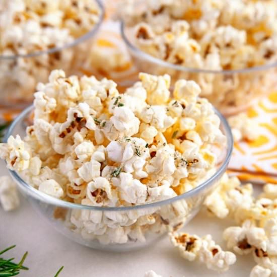 Olive Oil Popcorn - Recipe photo by noshingwiththenolands