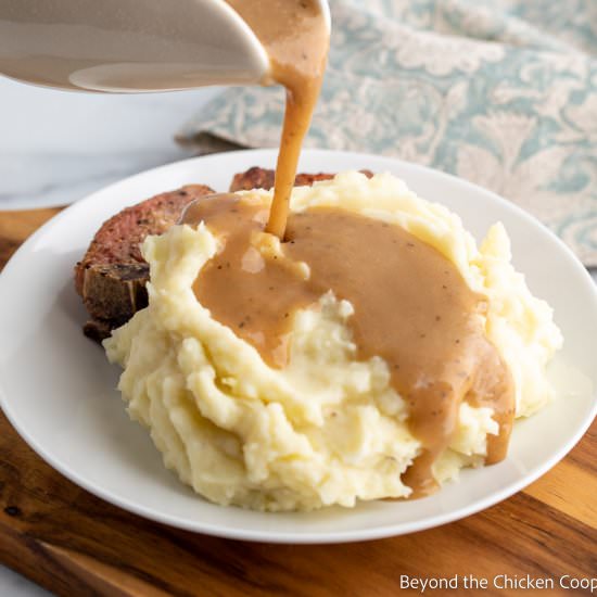 Homemade Brown Gravy - Recipe photo by BeyondtheCoop