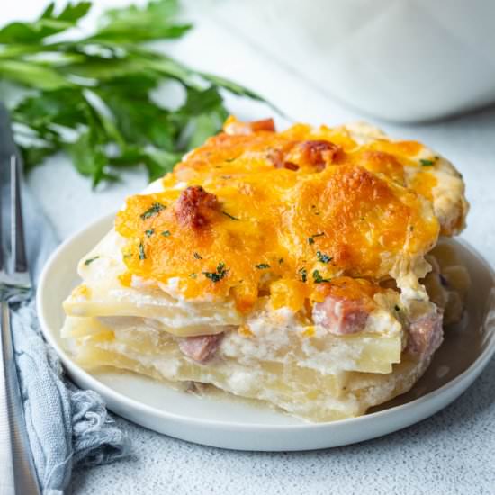 Scalloped Potatoes and Ham - Recipe photo by giftofhospitality
