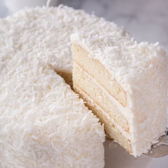 Coconut Cake - Recipe photo by Lemon blossoms