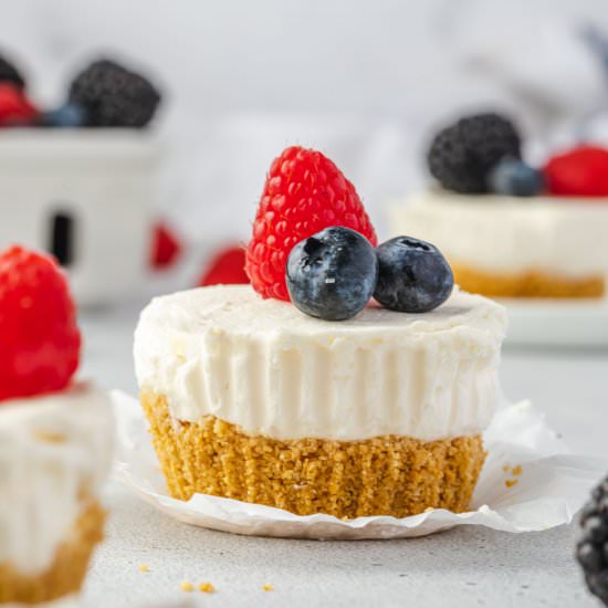 No-Bake Mini Cheesecakes - Recipe photo by stateofdinner