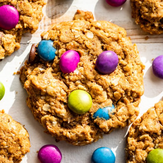 Gluten Free Monster Cookies - Recipe photo by Get Inspired Everyday