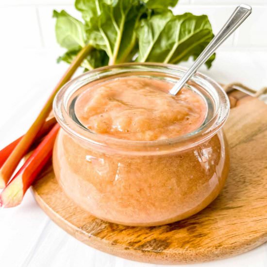 Rhubarb Puree - Recipe photo by Low Histamine Kitchen