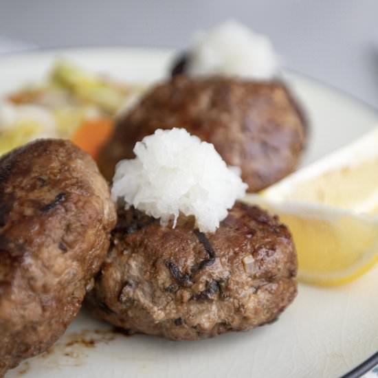 Japanese salted kelp hambagu - Recipe photo by foodmakesmehappy