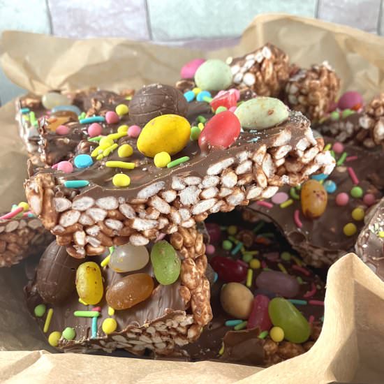 Chocolate Puffed Rice Bark - Recipe photo by thespeltkitchen