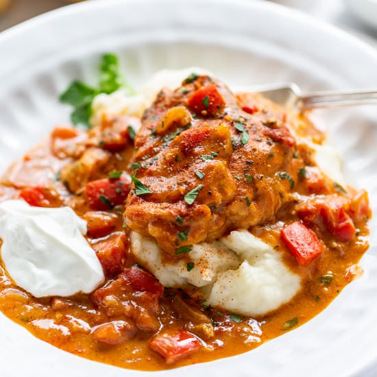 Chicken Paprikash - Recipe photo by Savingroomfordessert