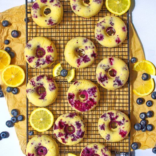 Lemon Blueberry Baked Donuts - Recipe photo by Averys Kitchen Dance