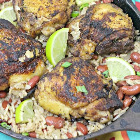 Gluten-Free Jerk Chicken & Rice - Recipe photo by Fitasamamabear