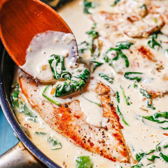 Creamy Tuscan Chicken - Recipe photo by Family Food on the Table