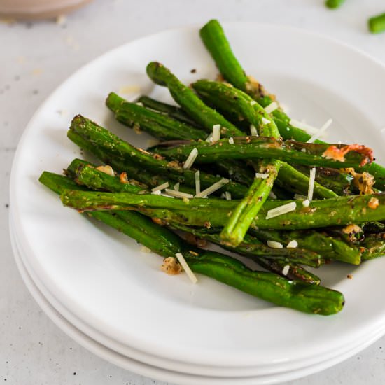Air Fryer Parmesan Green Beans - Recipe photo by pumpkinnspice