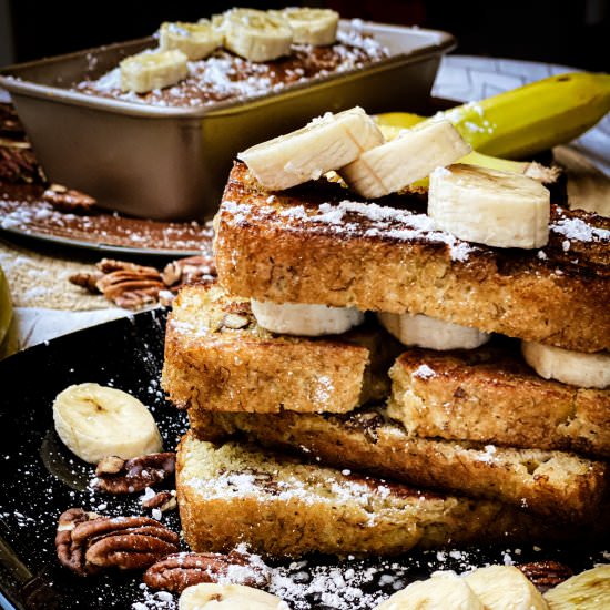Coconut Banana Bread French Toast - Recipe photo by Open Plate Anthropology