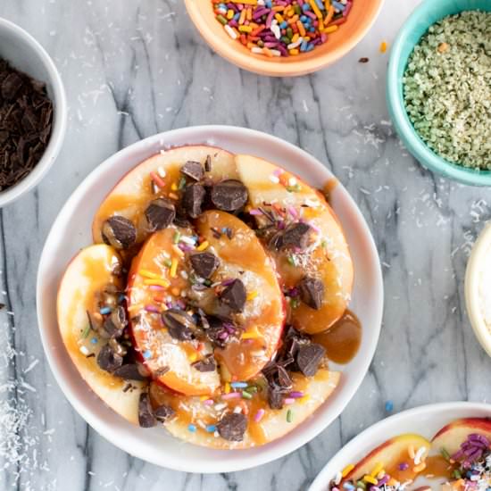 Caramel Apple Nachos - Recipe photo by myeverydaytable