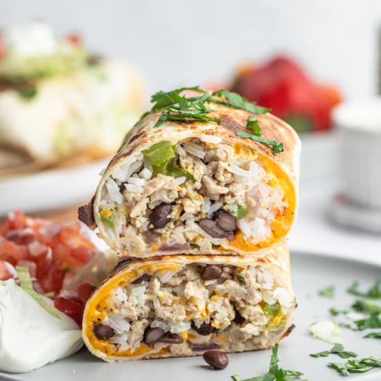 Fajita Chicken Burritos - Recipe photo by myeverydaytable