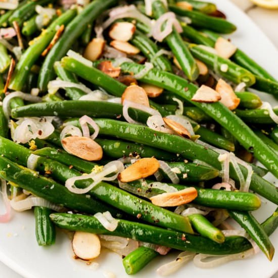 Green Beans Almondine - Recipe photo by noshingwiththenolands