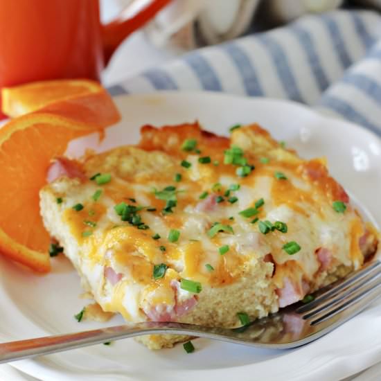 Easy Ham Egg & Cheese Casserole - Recipe photo by ReneesKitchenAdventures