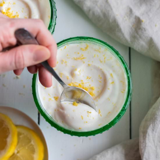 Cottage Cheese Lemon Mousse - Recipe photo by LifeAroundtheTable