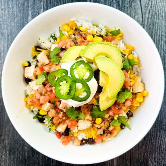 Easy Mexican Rice Bowls - Recipe photo by MyLifeCookbook